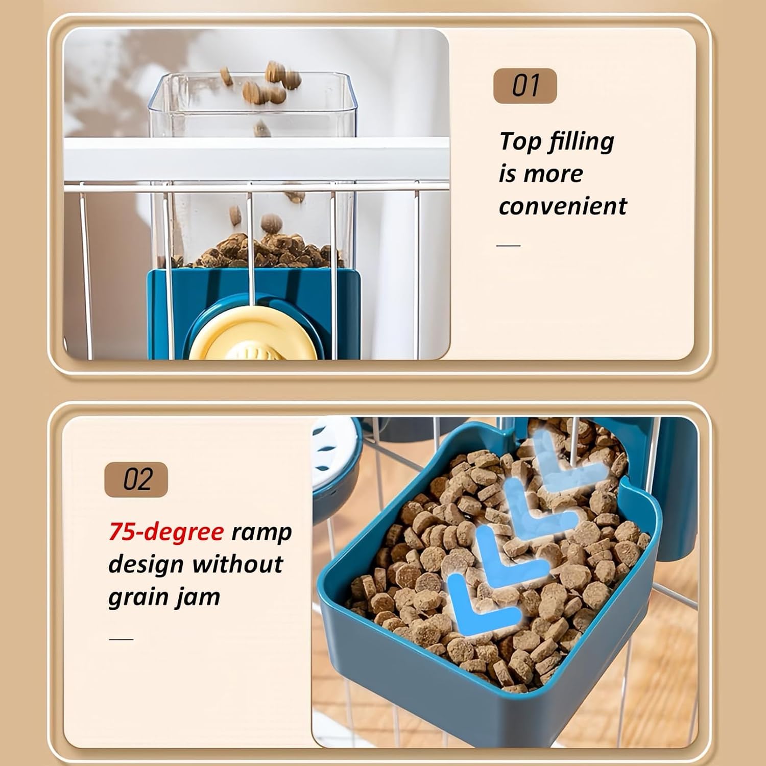 Hanging Automatic Pet Feeder For Small Animals