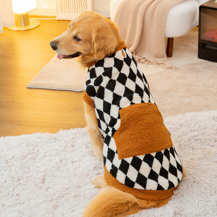 Pet Fluffy Cotton Padded Jacket Vest Winter Clothes