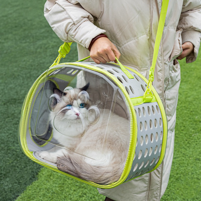 Pet Transparent Space Capsule Backpack Carrier Bag