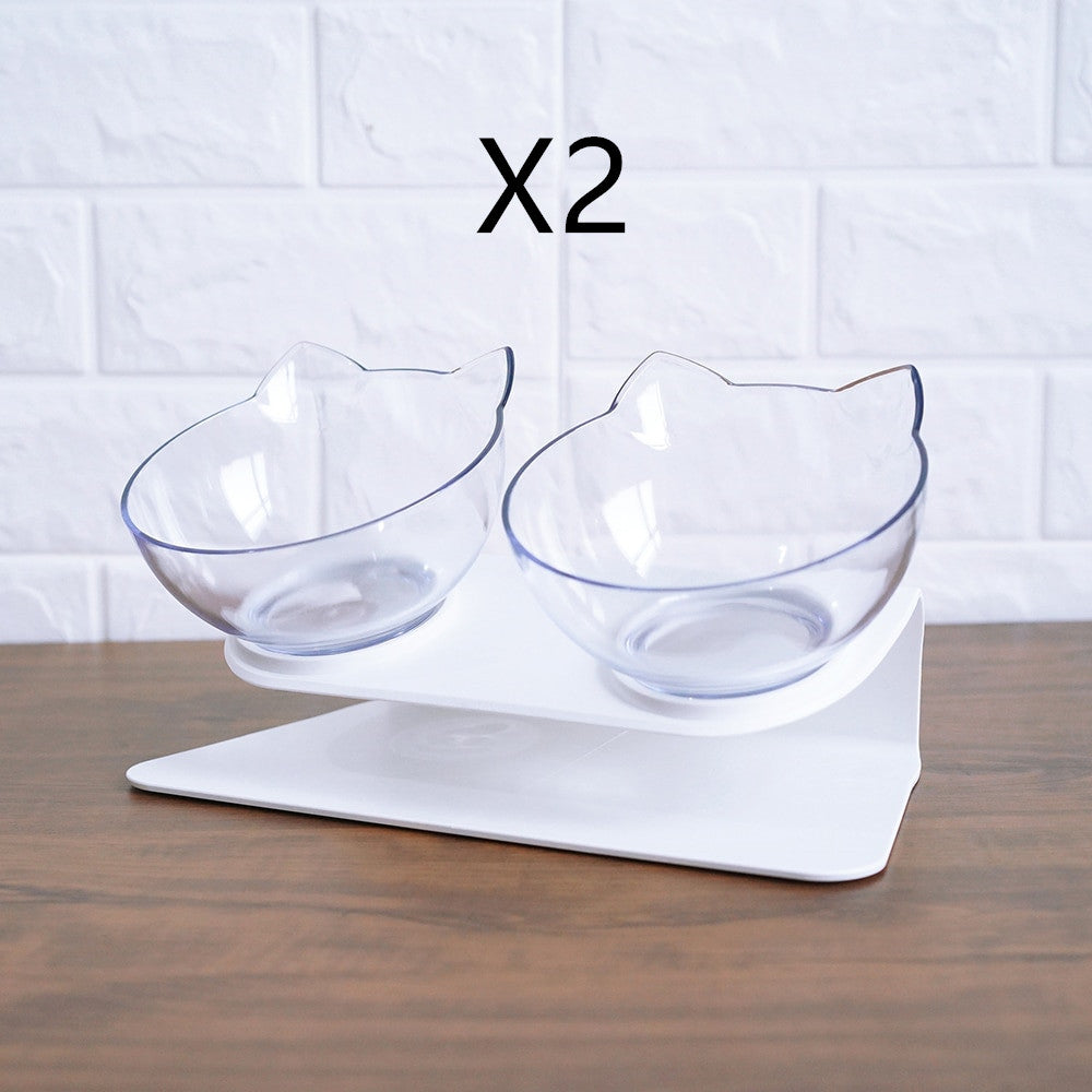 Non Slip Double Raised Pet Feeding Bowl Stand