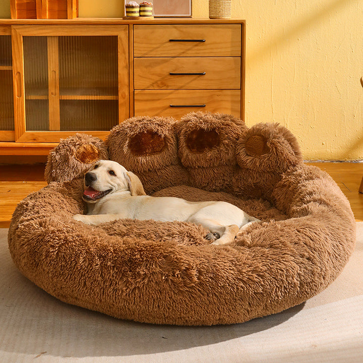 Fleece-Lined Large Dog Sofa Bed Mattress