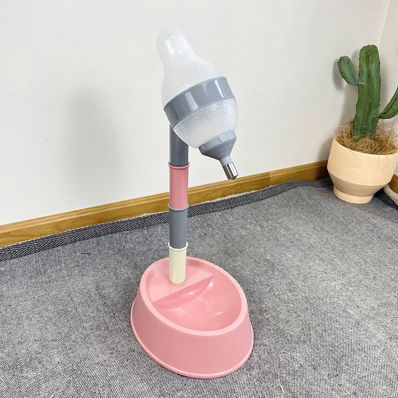 Adjustable Height Automatic Pet Water Dispenser Bowl