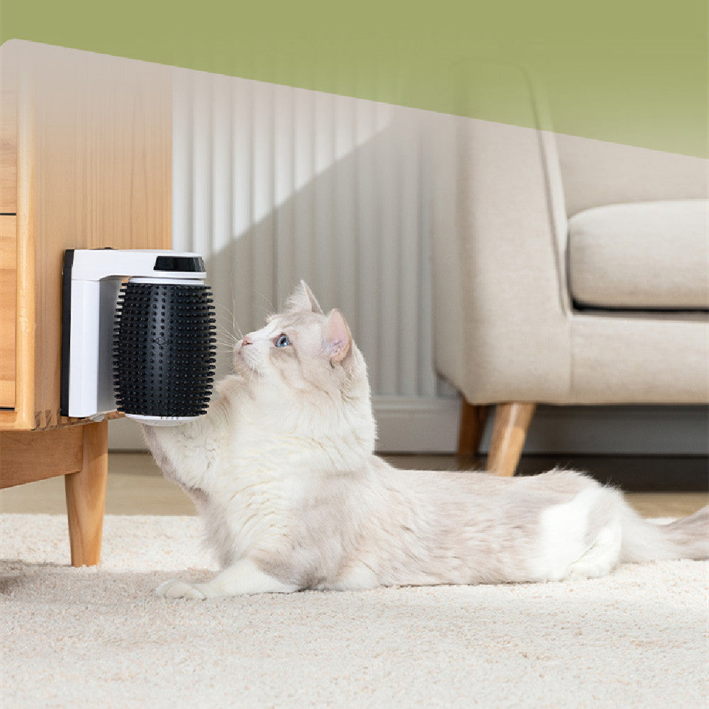 Automatic Pet Self Grooming Wall Corner Brush Soft Scratcher Tool
