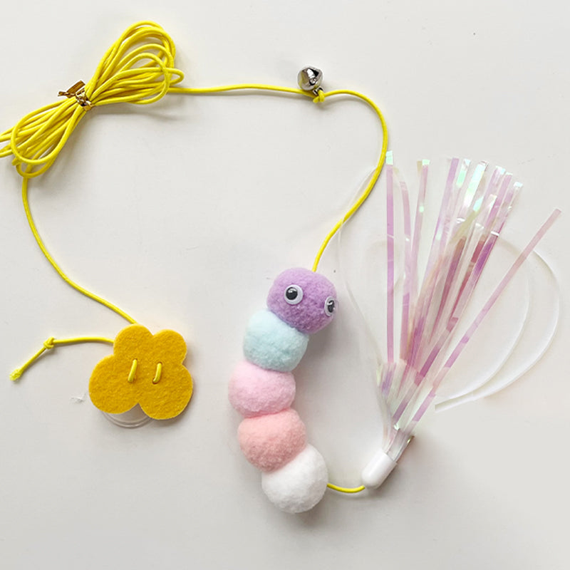 Telescopic Hanging Interactive Pet Toy With Rope Mouse