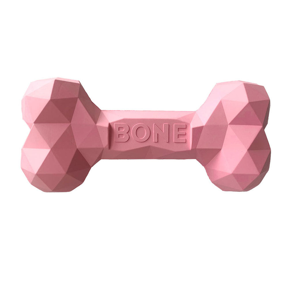 Bite Resistant Rubber Bone Pet Toy For Teeth Grinding