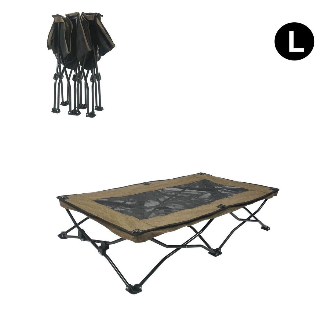 Double Layer Fabric Large Foldable Dog Bed