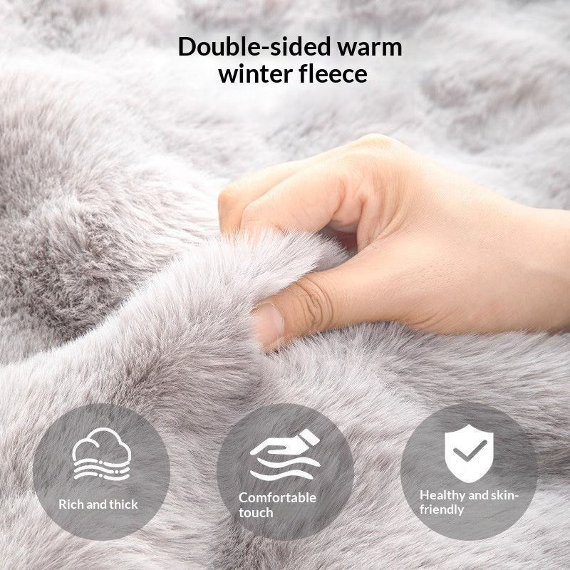 Winter Fleece Large Dog Kennel Bed Mat