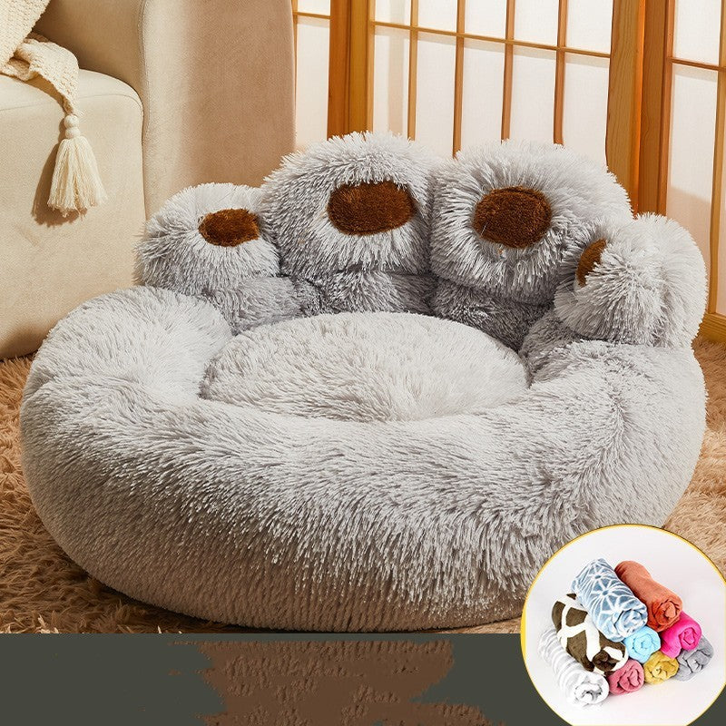 Fleece-Lined Large Dog Sofa Bed Mattress