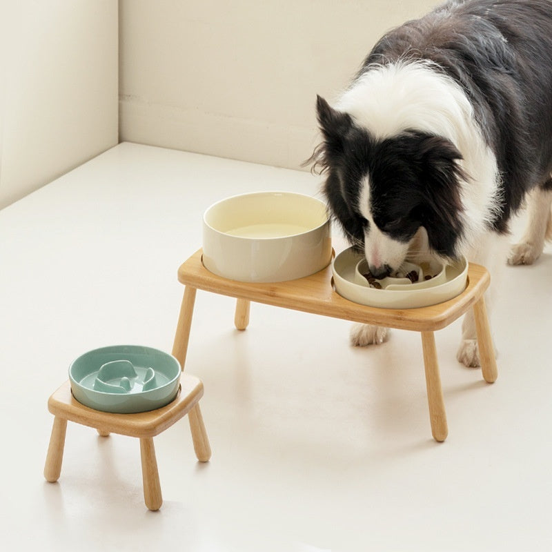 Ceramic Slow Feeding Anti Choke Pet Feeder Bowl
