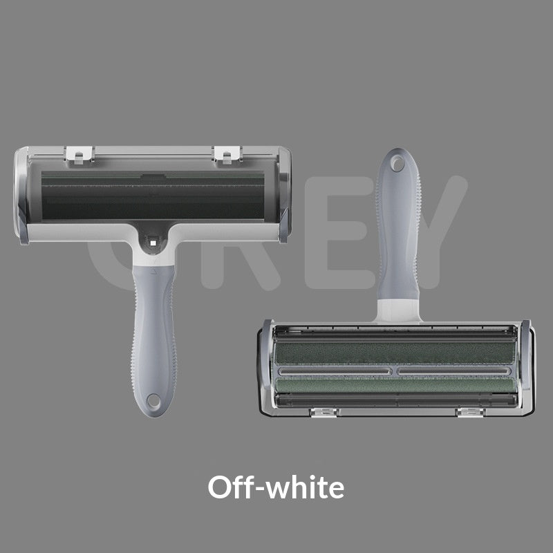 Pet Grooming Brush With Cleaning Roller For Removing Fur