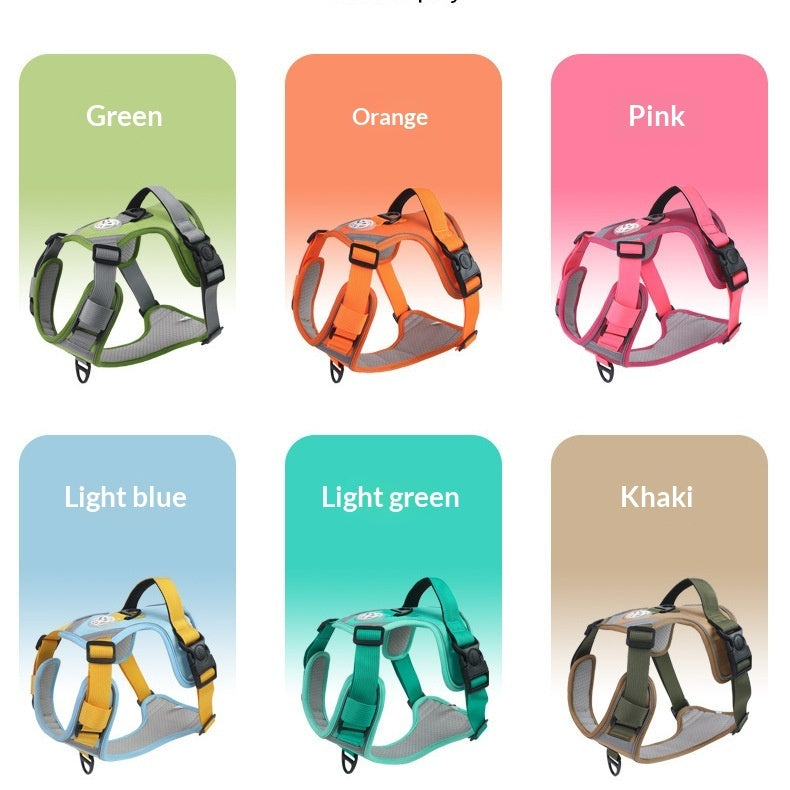 Large Dog Chest Harness Leash Portable