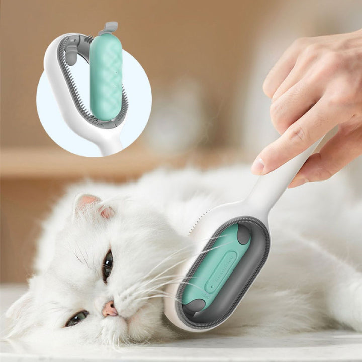Pet Dematting Grooming Brush Hair Removal Comb With Tank Tool