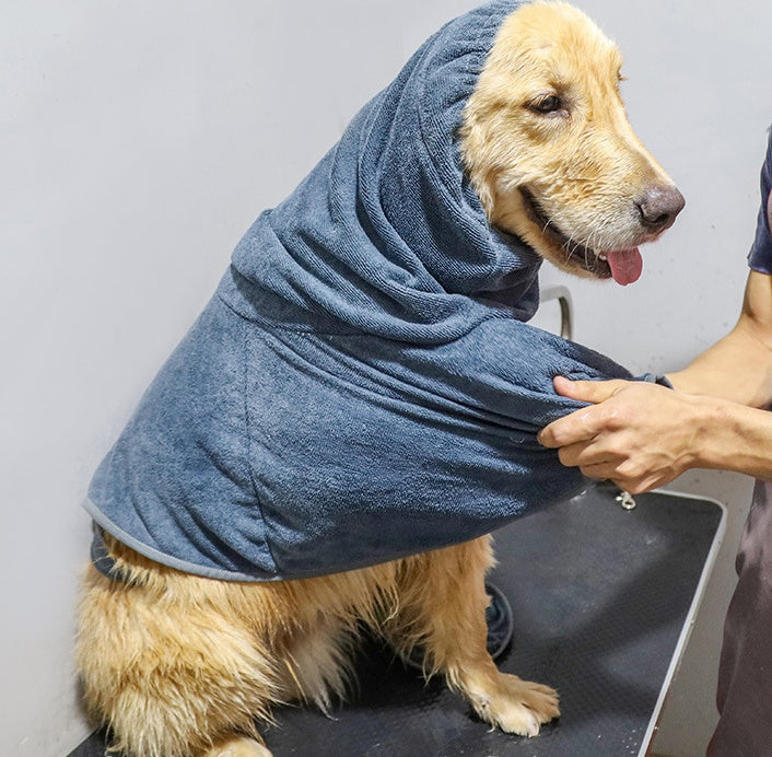 Pet Highly Absorbent Cotton Bathrobe Drying Towel