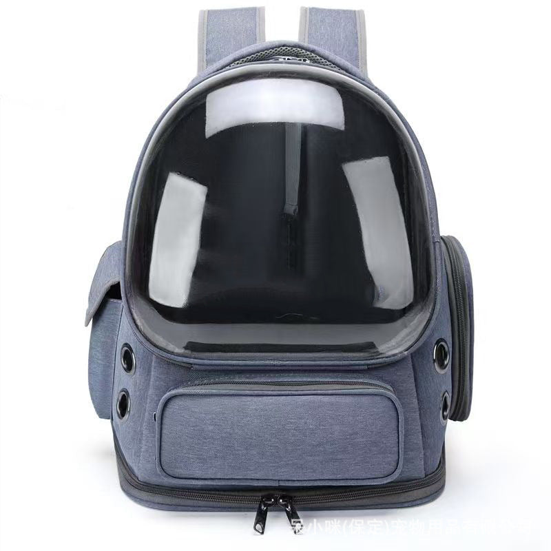 Transparent Space Capsule Portable Pet Backpack Carrier Diaper Bag