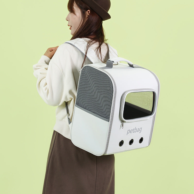Large Capacity Portable Pet Backpack Transparent Window Carrier