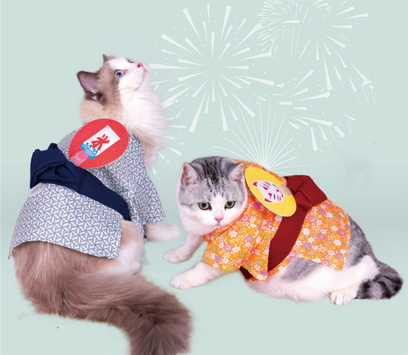 Spring Summer Pet Yukata Kimono Outfit